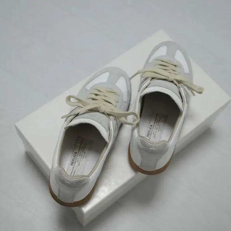 [BUNJANG] Maison Margiela German Army Sneakers White/Grey / 마르지엘라 독일군 스니커즈 화이트/그레이