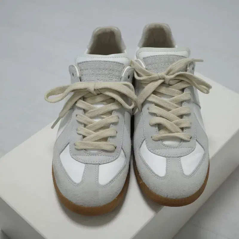 [BUNJANG] Maison Margiela German Army Sneakers White/Grey / 마르지엘라 독일군 스니커즈 화이트/그레이