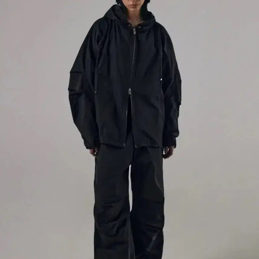 [BUNJANG] Trevirvingbird Rivet Nylon Setup Windbreaker / 트리빙버드 리벳 나일론 셋업 바람막이