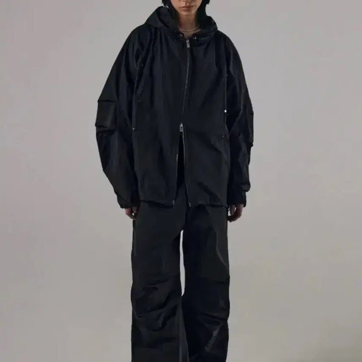 [BUNJANG] Trevirvingbird Rivet Nylon Setup Windbreaker / 트리빙버드 리벳 나일론 셋업 바람막이