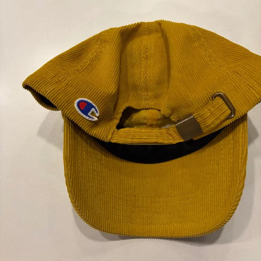 [BUNJANG] Champion Corduroy Baseball Cap Mustard / 챔피온 코듀로이 볼캡 머스타드