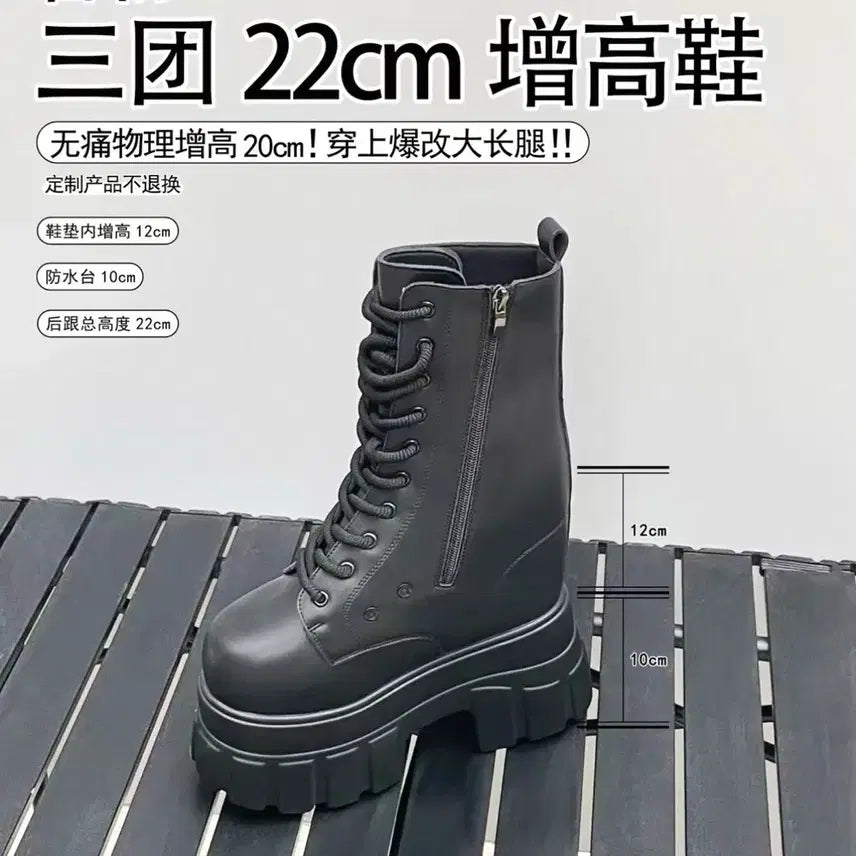 [BUNJANG] Walker Cosplay Platform Shoes (22cm) / 22cm 워커 스탠딩화 코스프레 키높이 신발 판매