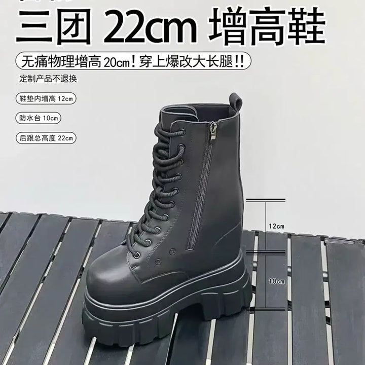 [BUNJANG] Walker Cosplay Platform Shoes (22cm) / 22cm 워커 스탠딩화 코스프레 키높이 신발 판매