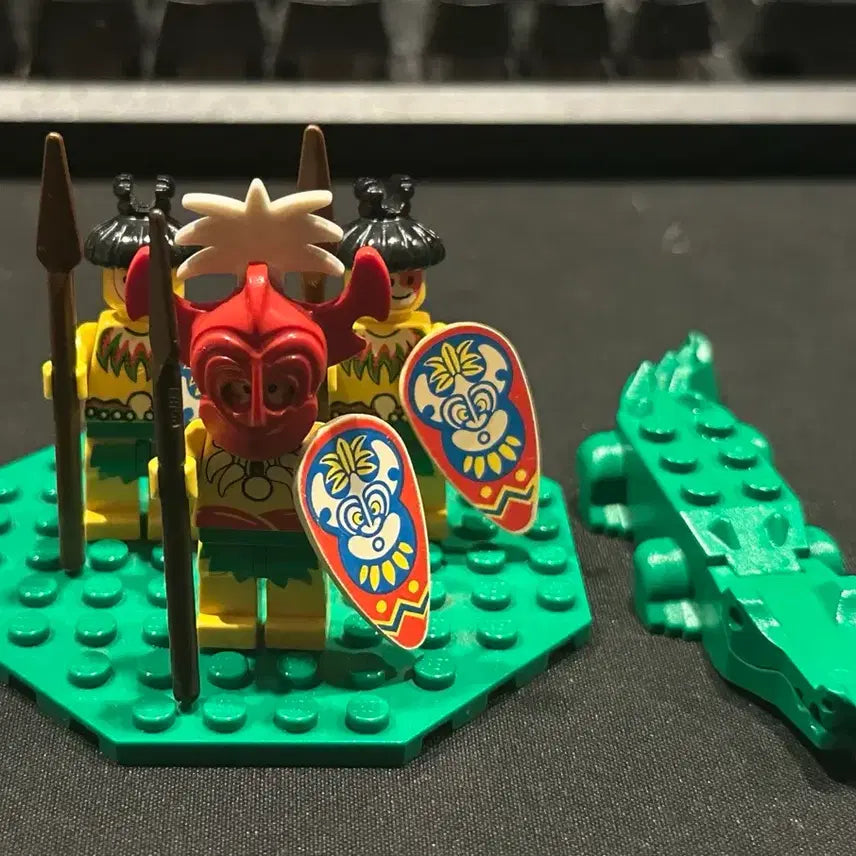 [BUNJANG] LEGO Castle Karkawa Key Figures 3 + Crocodile Bundle Set / 레고 캐슬 카카와키 피규어 3개 + 악어 일괄 판매합니다