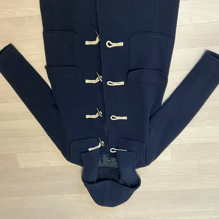 [BUNJANG] Navy Hooded Duffle Coat / 네이비색 후드 떡볶이 코트