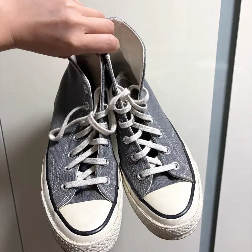 [BUNJANG] Converse Chuck 70 High Grey Shoes Size 240 / 컨버스 척 70 하이 그레이 240