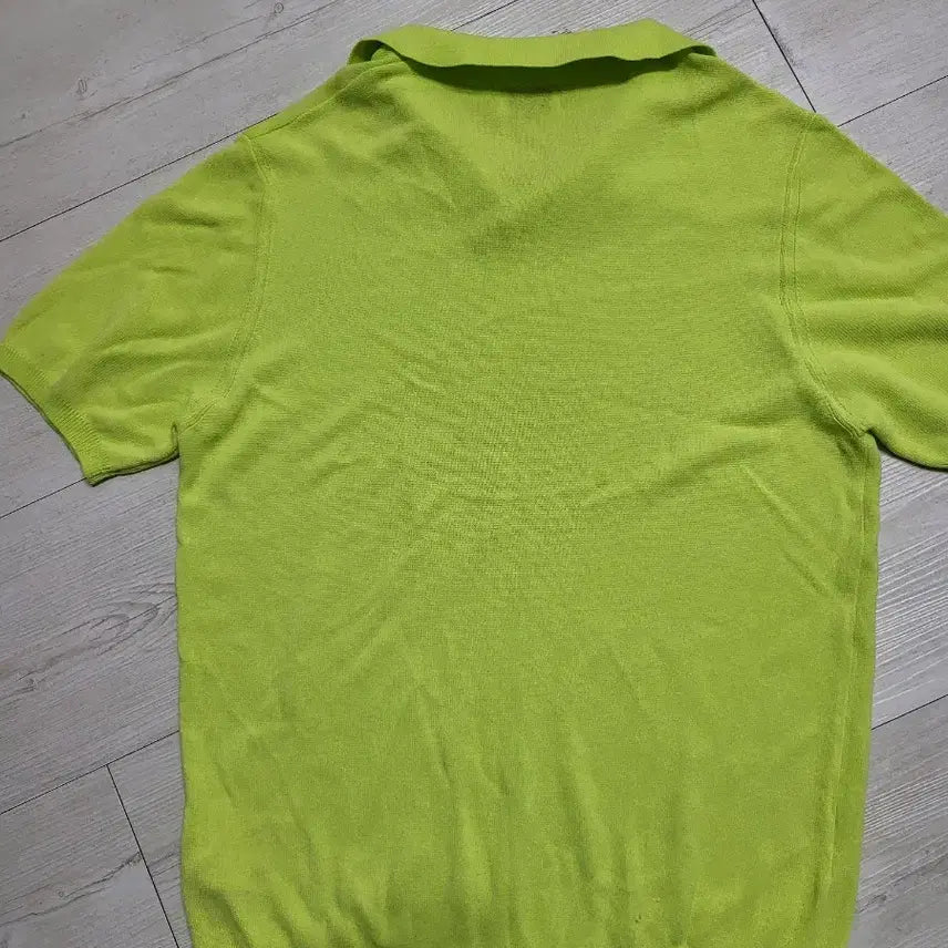 [BUNJANG] Luciano Visconti Lime Short Sleeve Knit Top / LUCIANO VISCONTI 라임색 반팔 니트