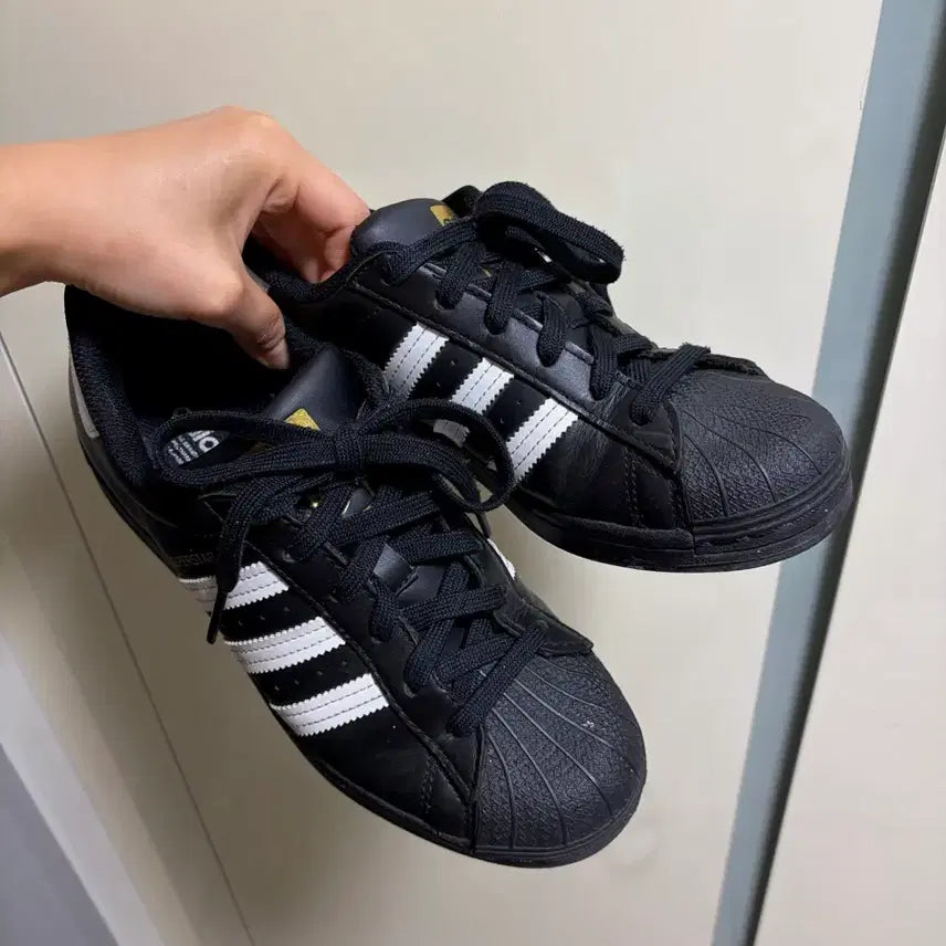[BUNJANG] Adidas Superstar Black 235mm / 아디다스 슈퍼스타 블랙 235