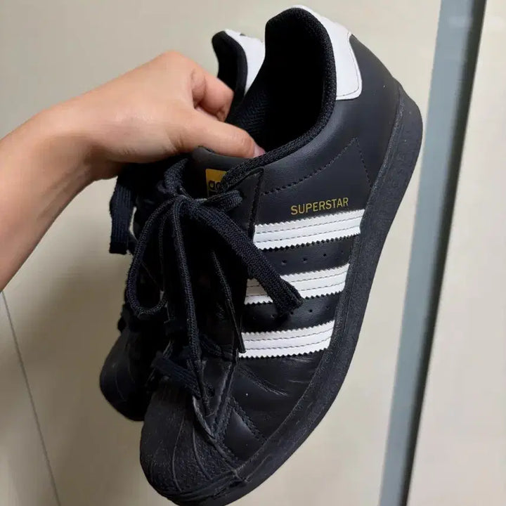 [BUNJANG] Adidas Superstar Black 235mm / 아디다스 슈퍼스타 블랙 235