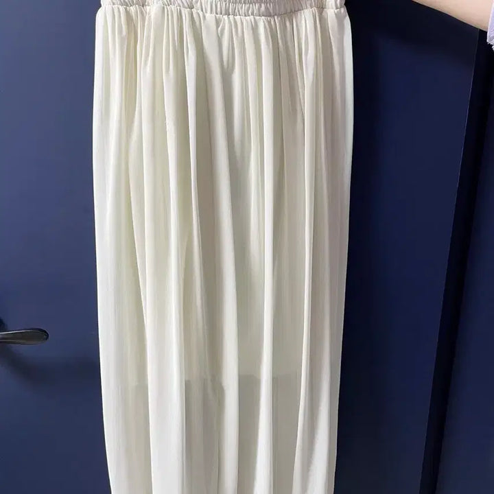 [BUNJANG] White Long Skirt / 화이트 롱스커트