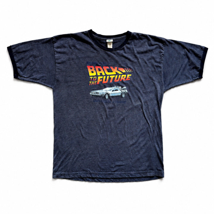 [BUNJANG] 80s Universal Studios Back to the Future Ringer T-Shirt XL / 80s 유니버설 스튜디오 BACK TO THE FUTURE 티셔츠 XL