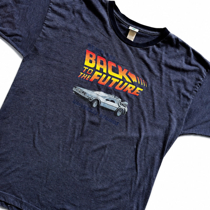 [BUNJANG] 80s Universal Studios Back to the Future Ringer T-Shirt XL / 80s 유니버설 스튜디오 BACK TO THE FUTURE 티셔츠 XL