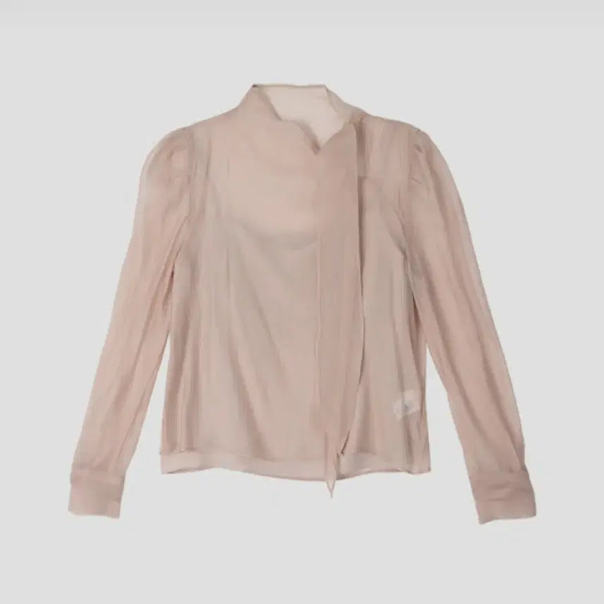 [BUNJANG] T.P.O.F. See-through Ribbon Blouse / 티프오브 블라우스