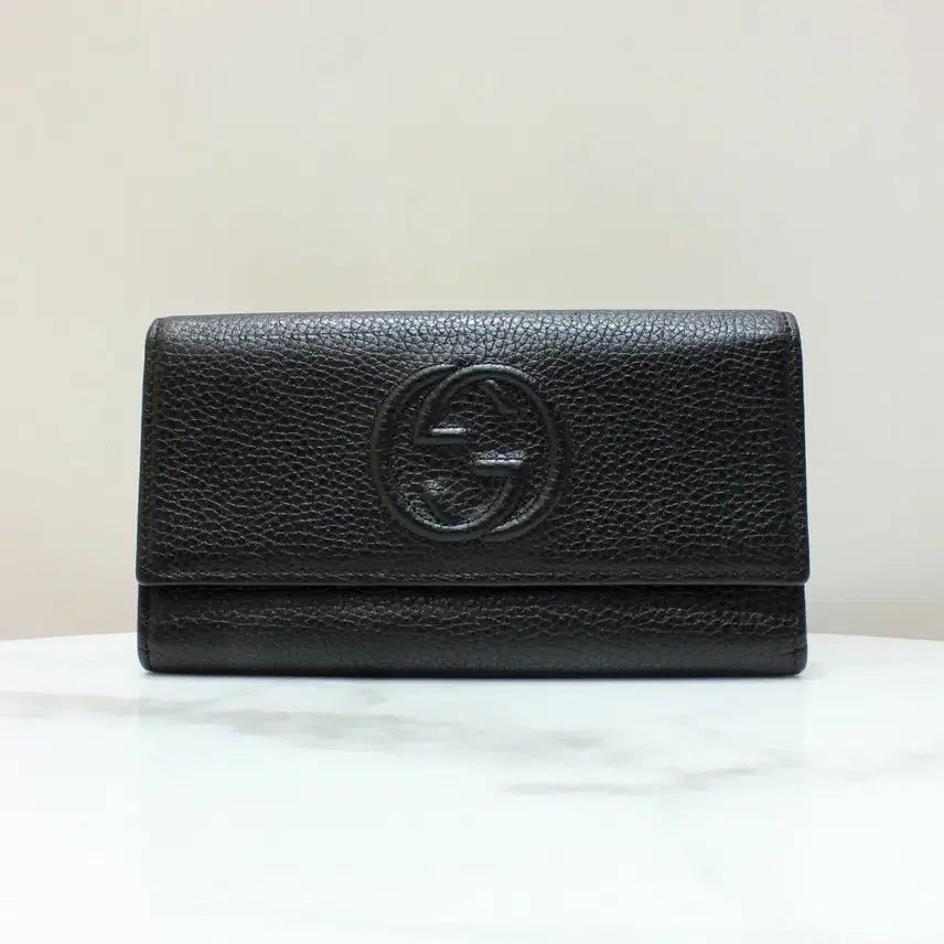 [BUNJANG] Gucci Soho Long Wallet Black 598206 / [명품다올동래] 구찌 소호 장지갑 598206