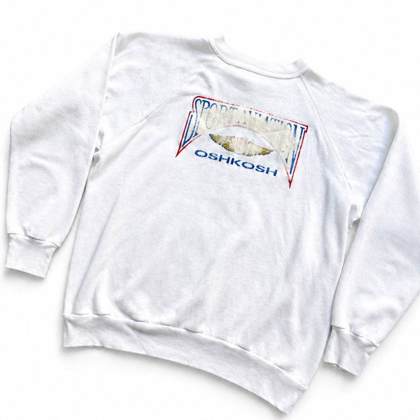 [BUNJANG] 80s Champion Oshkosh Raglan Sweatshirt XL / 80s 챔피온 &