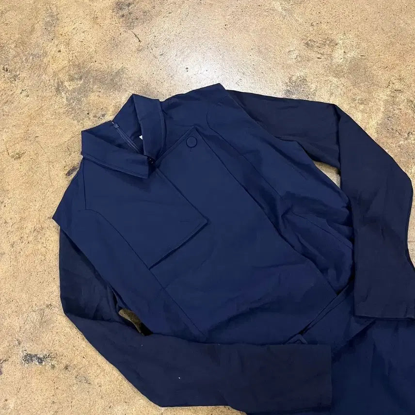 [BUNJANG] KUHO Navy Long Sleeve Shirt Jacket / [정품] 구호 네이비 롱 슬리브 셔츠형 자켓