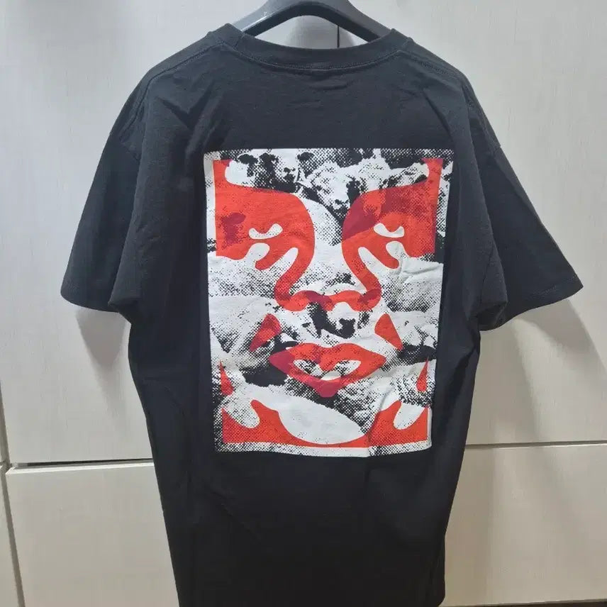 [BUNJANG] OBEY Orange Printing T-shirt L / 오베이 오렌지 프린팅 티셔츠 L