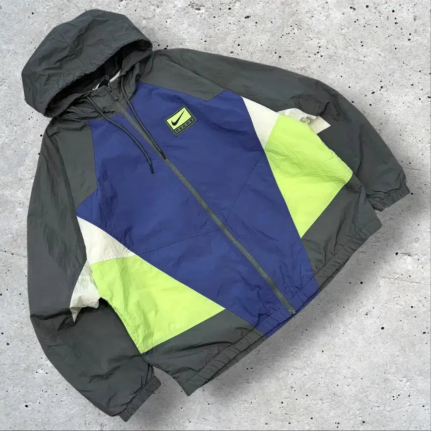 [BUNJANG] Nike Peace Color Block Windrunner Hooded Jacket / [L] 나이키 피스 윈드러너 컬러블록 바람막이 후드집업