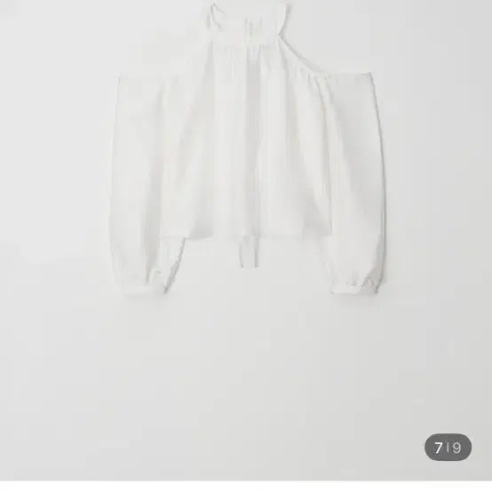 [BUNJANG] Jenny Oh Swan Blouse White / 제니오 스완블라우스 화이트