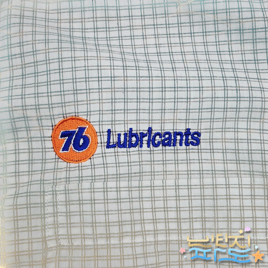 [BUNJANG] M 00s LUBRICANTS Checked Short Sleeve Shirt / M 00s 100 LUBRICANTS 체크 반팔셔츠