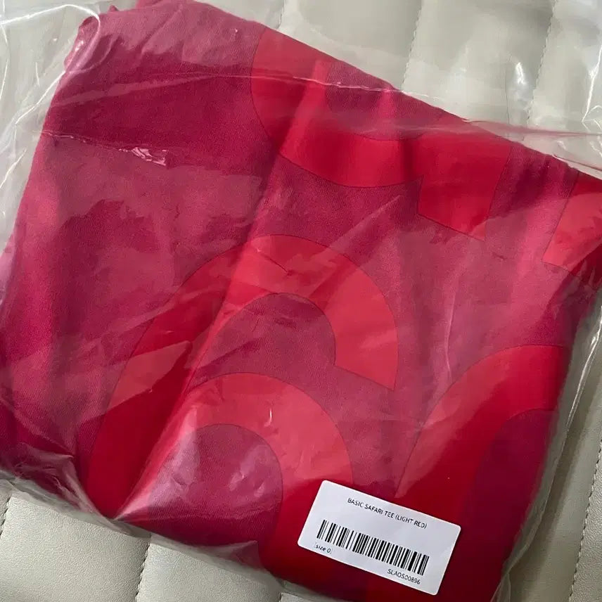 [BUNJANG] Safarispot Basic Safari T-Shirt Red / 사파리스팟 베이직 사파리 반팔티셔츠 레드