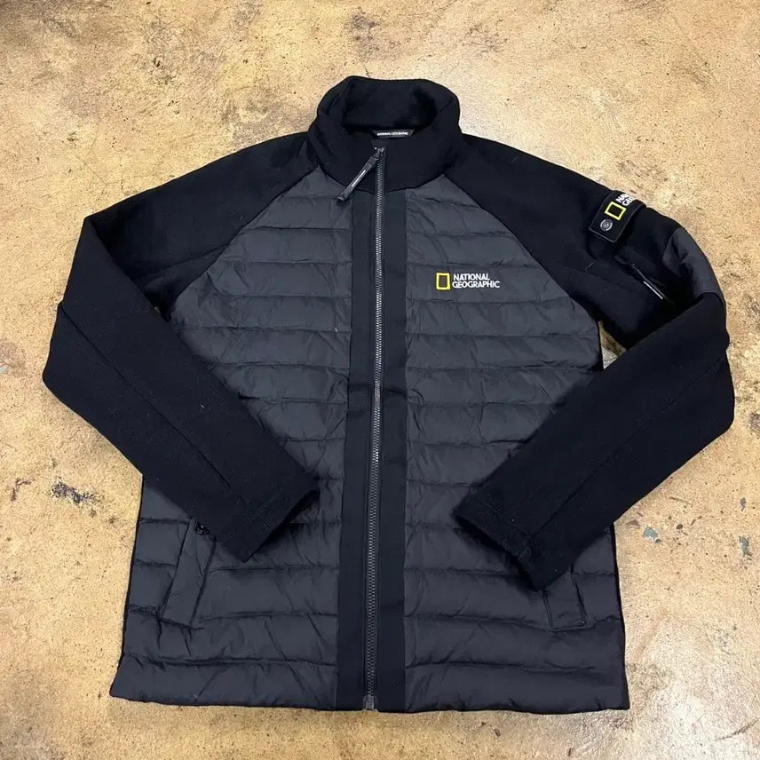 [BUNJANG] National Geographic Black Quilting Jacket / [정품/M] 내셔널지오그래픽 블랙 퀄팅 자켓