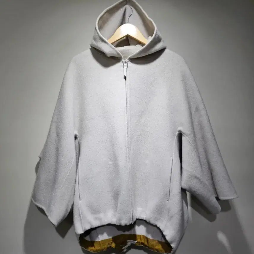 [BUNJANG] TIME Handmade Wool Cashmere Hooded Jacket / 타임(TIME) 핸드메이드 울 캐시미어 후드 자켓 (FREE 오버핏)
