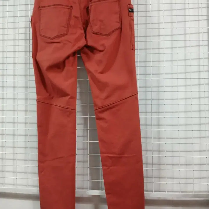 [BUNJANG] Orange Zipper Pocket Span Pants / 주황색 지퍼포켓 스판바지 새옷