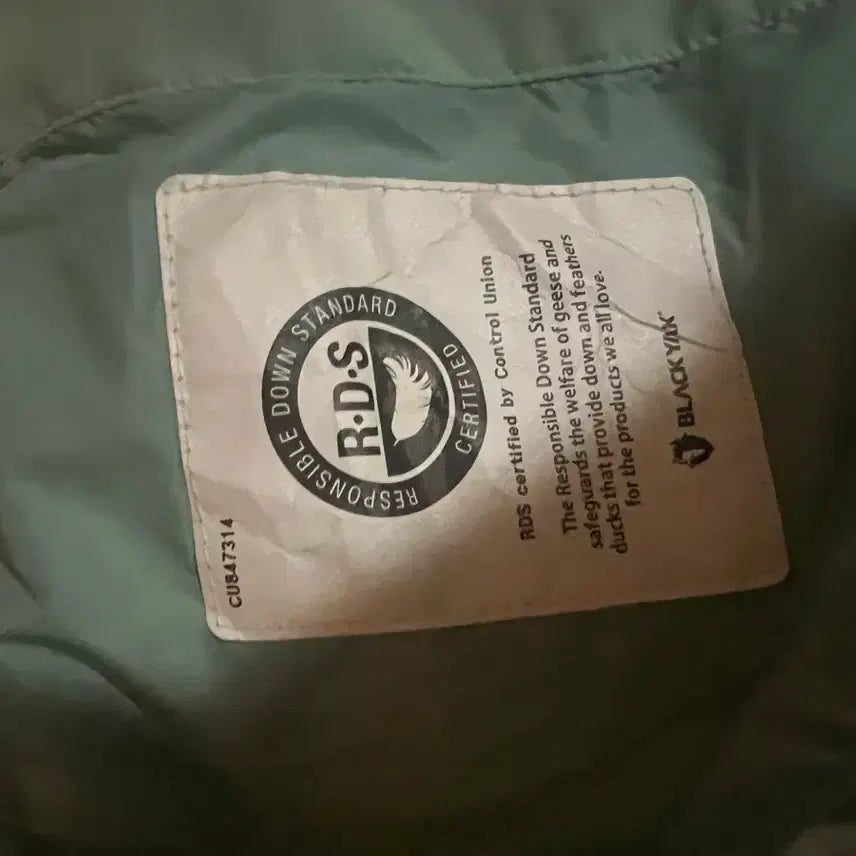 [BUNJANG] Blackyak Mint Goose Down Long Padded Jacket / 블랙야크 민트색 롱패딩
