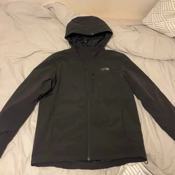 [BUNJANG] The North Face Black Hooded Windbreaker Jacket L / 노스페이스 블랙 후드 바람막이 자켓 L