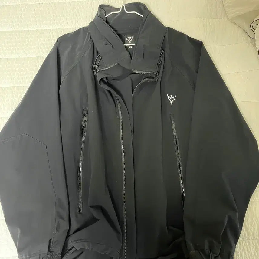 [BUNJANG] South2 West8 Windbreaker Jacket Black Size S / south2west8 남이서팔 바람막이 s(103-105)