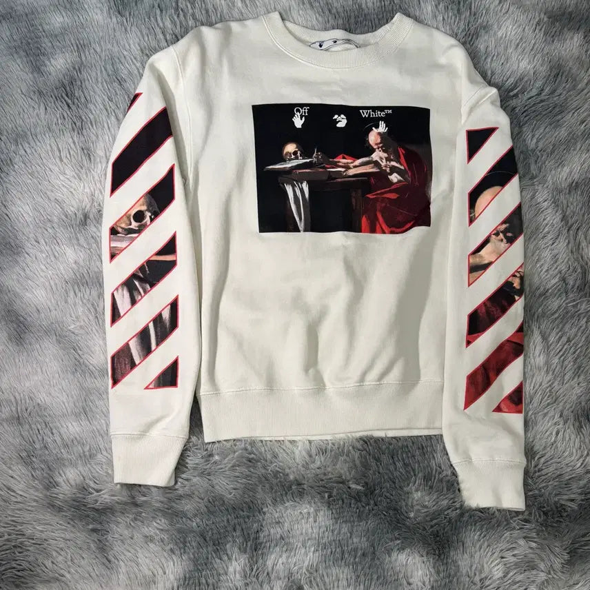 [BUNJANG] Off-White Caravaggio Sweatshirt M / [M, S급] 오프화이트 카라바조 맨투맨