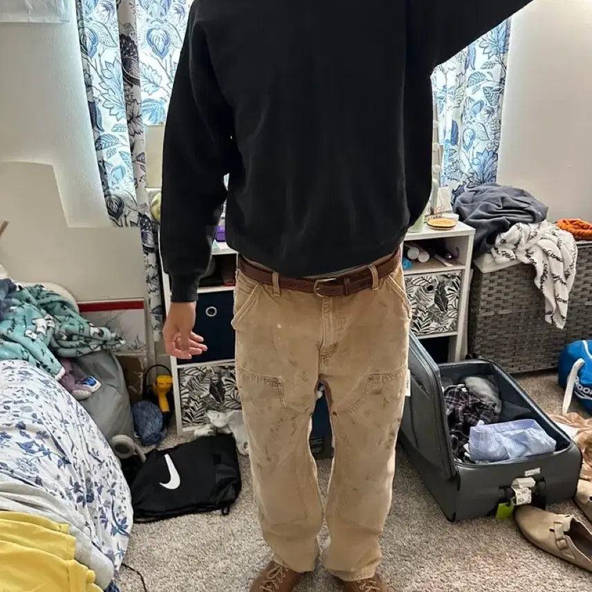 [BUNJANG] Carhartt WIP B01 Double Knee Pants / 칼하트 더블니 B01 BRN