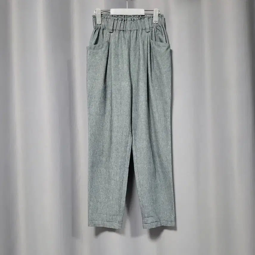 [BUNJANG] Linen Blend Banding Slacks / 린넨 혼방 밴딩 슬랙스
