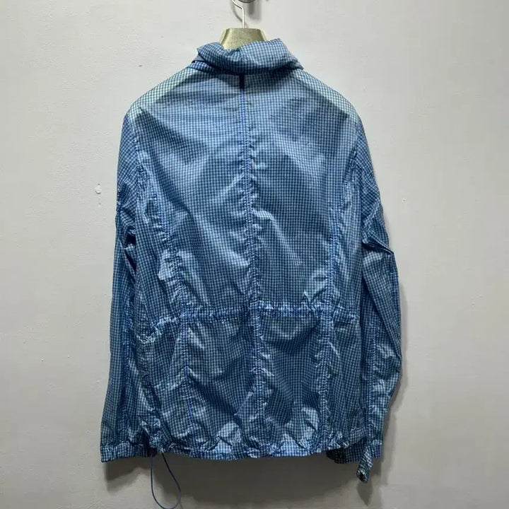 [BUNJANG] Beanpole Blue Check Windbreaker Jumper Size S / 빈폴 블루 체크 바람막이 점퍼 S
