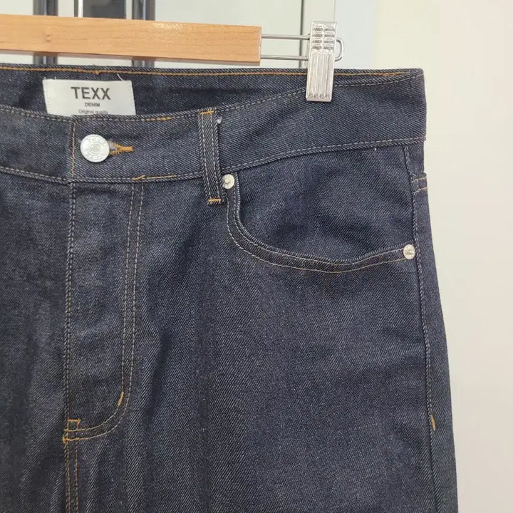 [BUNJANG] TEXX Raw Denim Wide Leg Pants / TEXX 텍스 와이드 생지 데님 팬츠 34사이즈