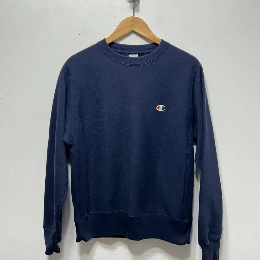 [BUNJANG] Champion Navy Sweatshirt T-Shirt M / 챔피온 네이비 맨투맨 티셔츠 M