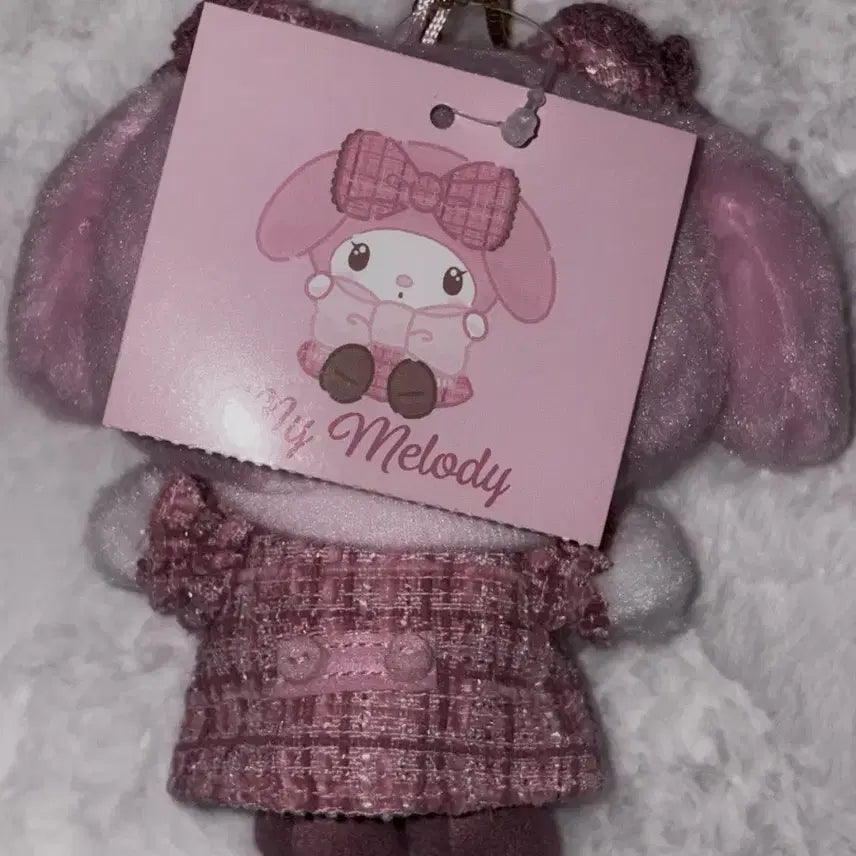 [BUNJANG] Sanrio My Melody Tweed Mascot Winter Fashion / 산리오 겨울 멋쟁이 트위드 마이멜로디 마스코트