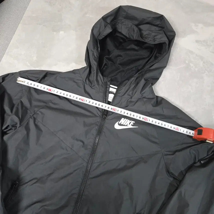 [BUNJANG] Nike Black Hooded Windbreaker / 나이키 바람막이 블랙 후드 집업