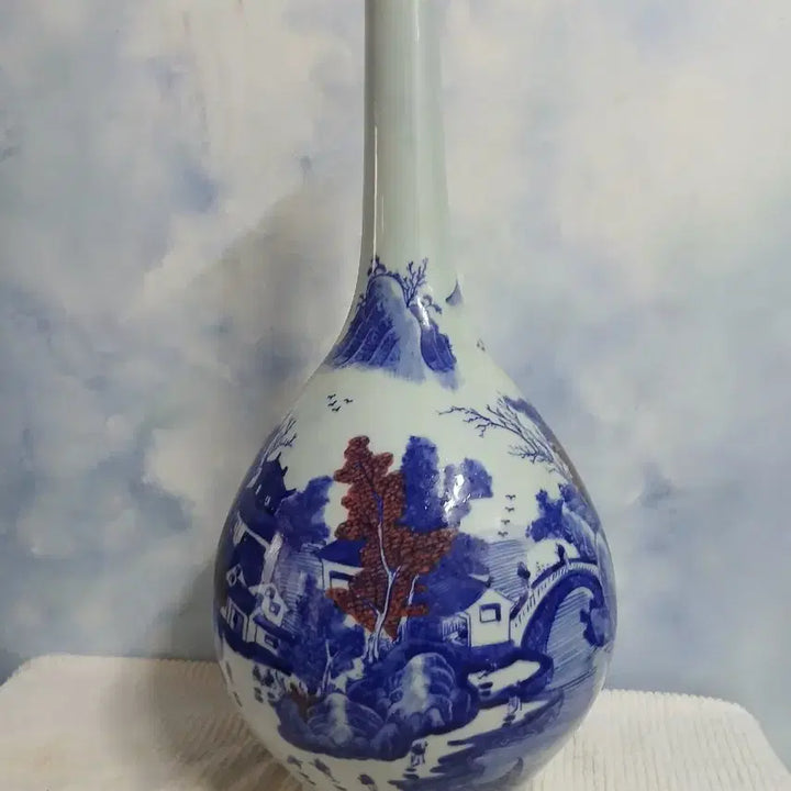 [BUNJANG] Landscape Painting Ceramic Vase / 풍경화 도자기