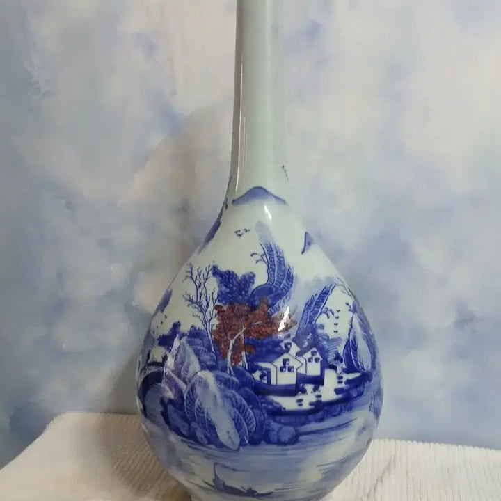 [BUNJANG] Landscape Painting Ceramic Vase / 풍경화 도자기