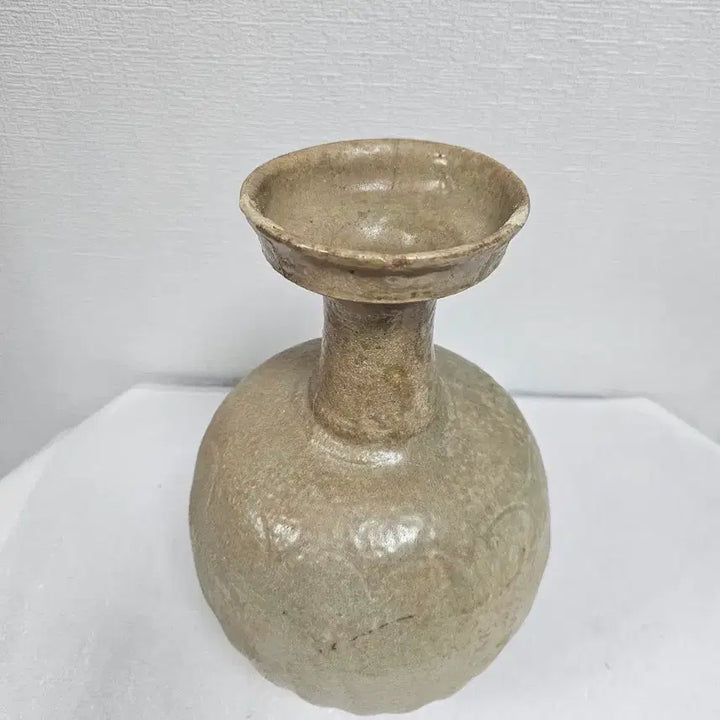 [BUNJANG] Goryeo Dynasty Celadon Porcelain Vase / 옛날  고려시대 고려청자 도자기 광구주병 광구병 연판문