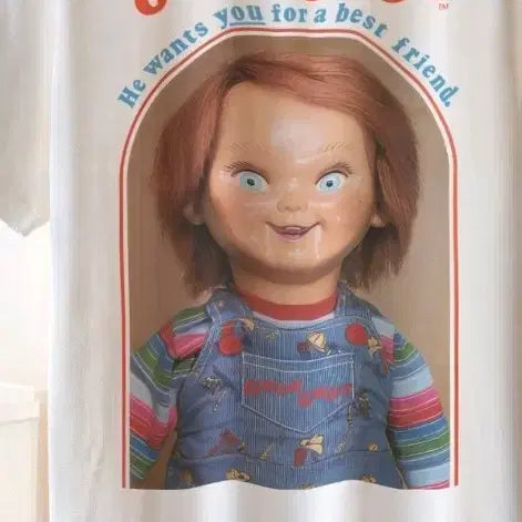 [BUNJANG] Chucky Print Long Sleeve T-Shirt / 수입 처키티셔츠
