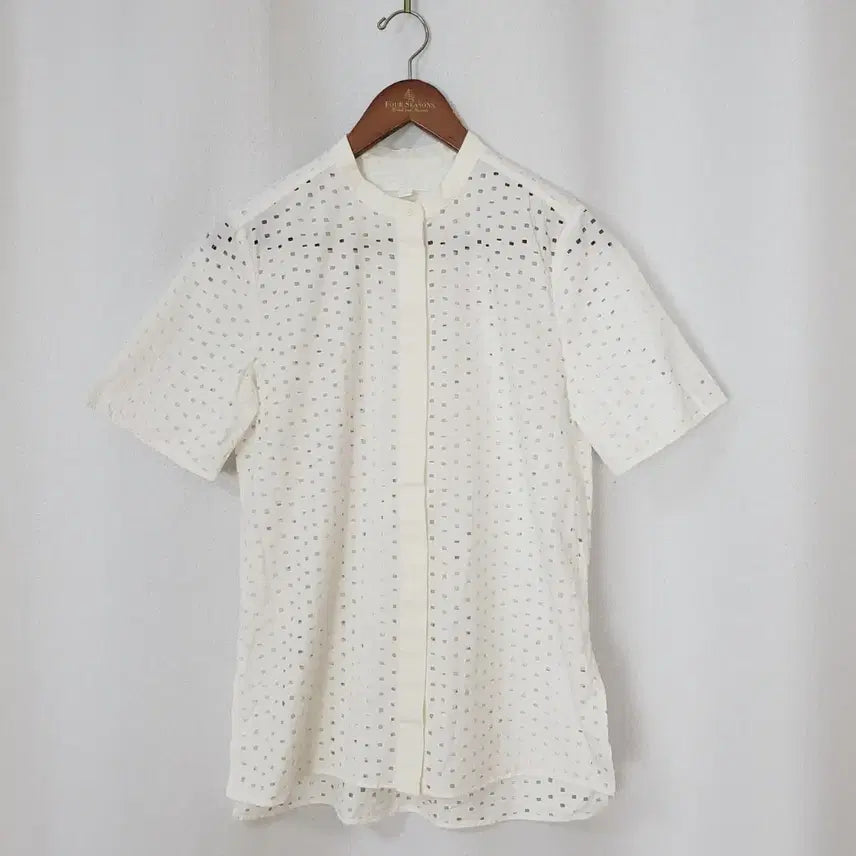 [BUNJANG] COS Cotton Punching Blouse White Size 36 / 코스 펀칭블라우스 36