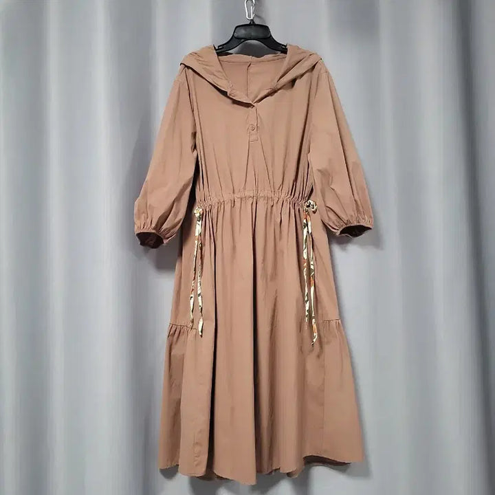 [BUNJANG] Crinkled Hooded Dress / 바스락 후드 원피스
