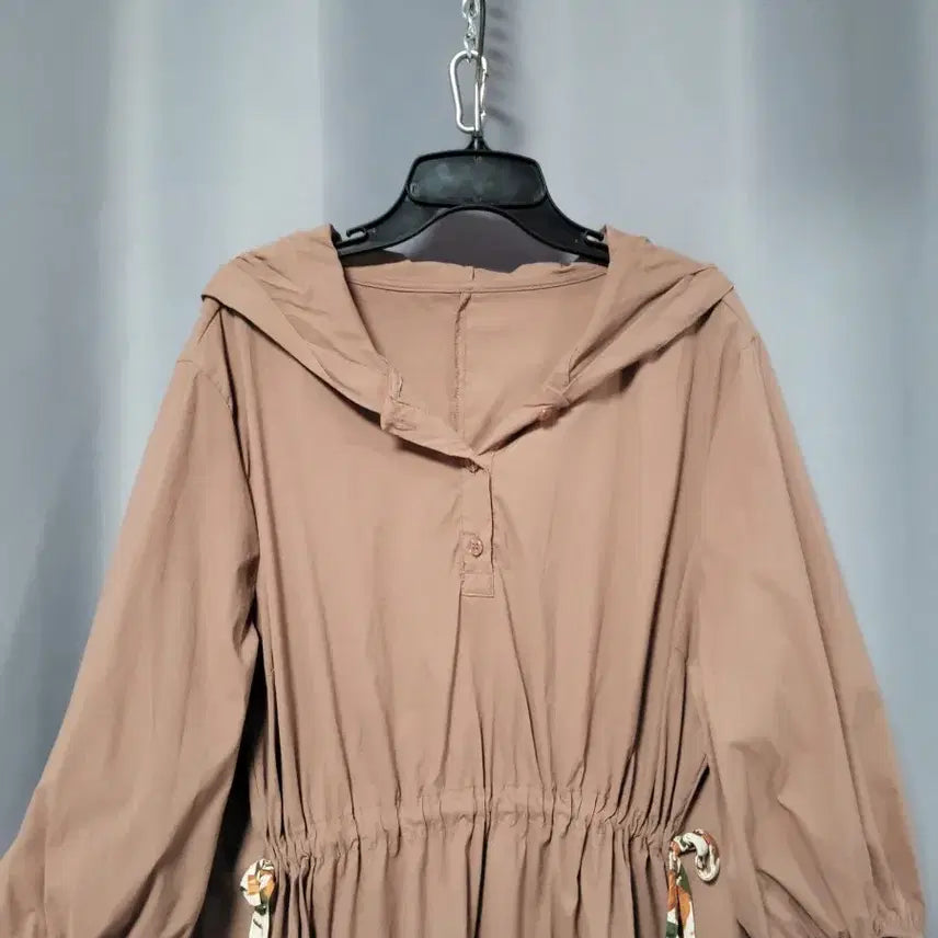 [BUNJANG] Crinkled Hooded Dress / 바스락 후드 원피스
