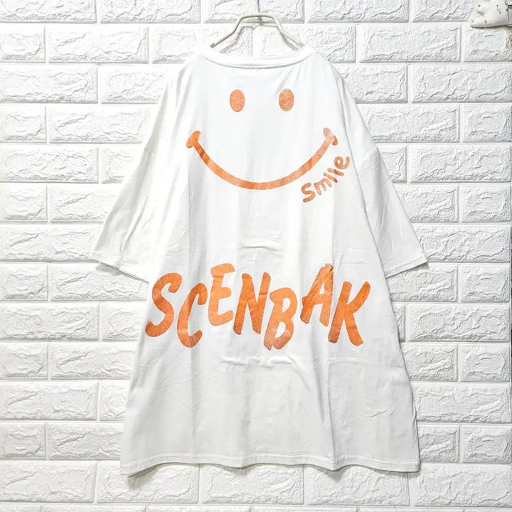 [BUNJANG] Boxy Long T-Shirt / 스마일 박시롱티셔츠