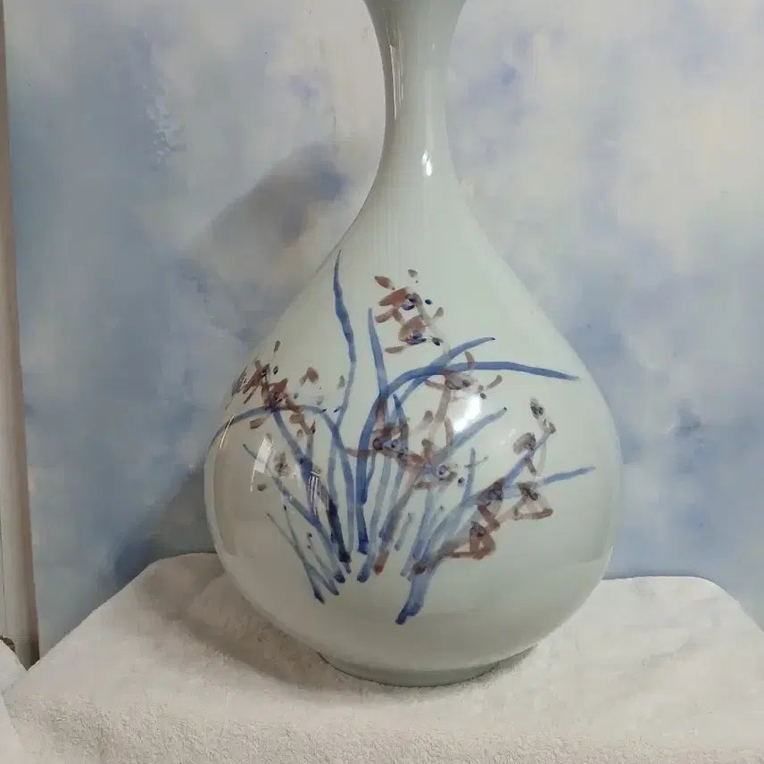 [BUNJANG] Orchid Decorated Large Vase / 난초문  주병