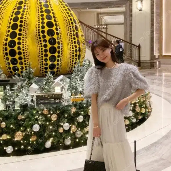 [BUNJANG] Bysini Twinkle Blouse (Gray) / [오늘만]바이씨니 트윙클블라우스 (그레이)