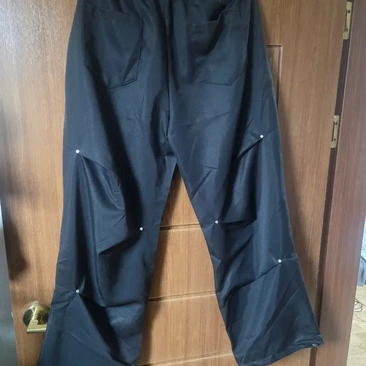 [BUNJANG] Wide Cotton Pants (Black, Charcoal/L) - 2 Pack / (새제품) 와이드 코튼 팬츠 2벌 (블랙,차콜/L)